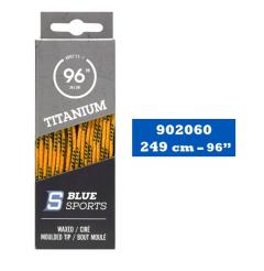Tkaničky do bruslí Blue Sports Titanium Yellow