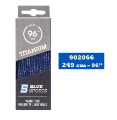 Tkaničky do bruslí Blue Sports Titanium Blue