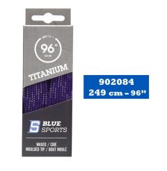 Tkaničky do bruslí Blue Sports Titanium Purple 120 palců = 304cm