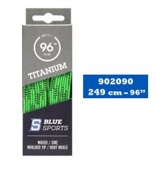 Tkaničky do bruslí Blue Sports Titanium Green 84 palců = 213cm