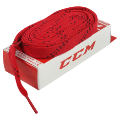Tkaničky do bruslí CCM Hockey Laces Wide červené 