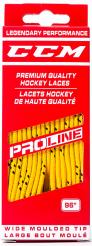 Tkaničky do bruslí CCM Hockey Laces Wide žluté 
