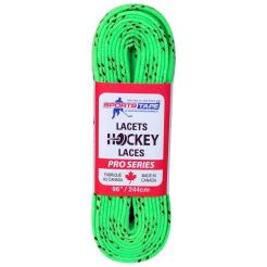 Tkaničky do bruslí SportsTape Hockey Laces Wax zelená 72 palců = 182cm