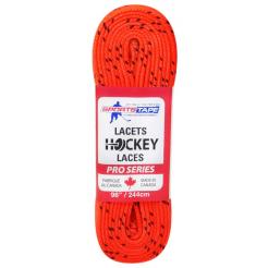 Tkaničky do bruslí SportsTape Hockey Laces Wax oranžová 
