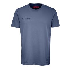 Hokejové tričko CCM CORE SHORT SLEEVE TEE YT VINTAGE BLUE YTH M = 140cm = 9-11 let