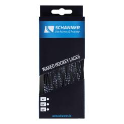 Tkaničky do bruslí Schanner Laces Waxed černé 84 palců = 213cm