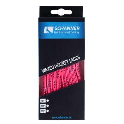 Tkaničky do bruslí Schanner Waxed Hockey Laces Pink 