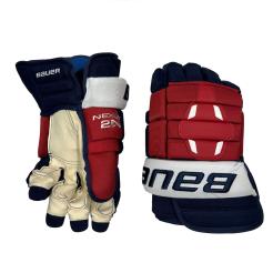Hokejové rukavice Bauer Nexus 2N SR (1054642 ) 15 palců = výška postavy 175-200cm tmavě modrá-červeno-bílá