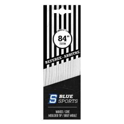 Hokejové tkaničky pro rozhodčí Blue Sports Referee Waxed 120 palců = 304cm
